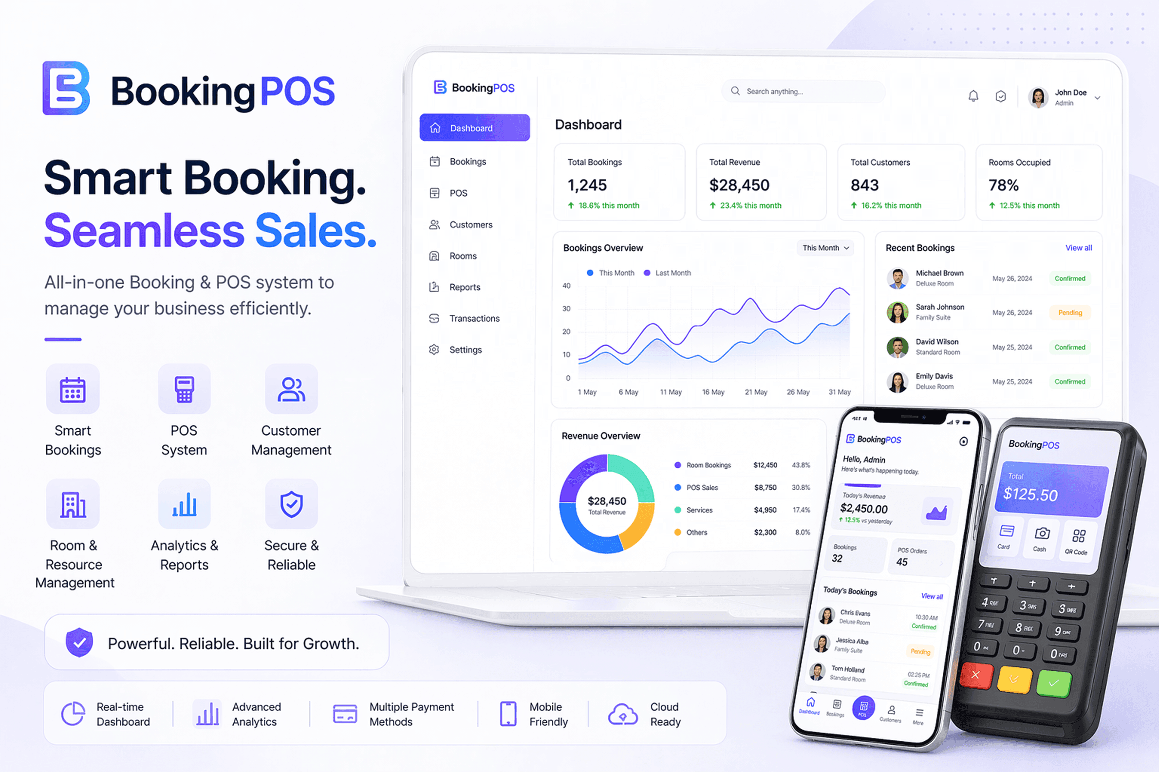 BookingPOS — Smart Booking & POS Management System