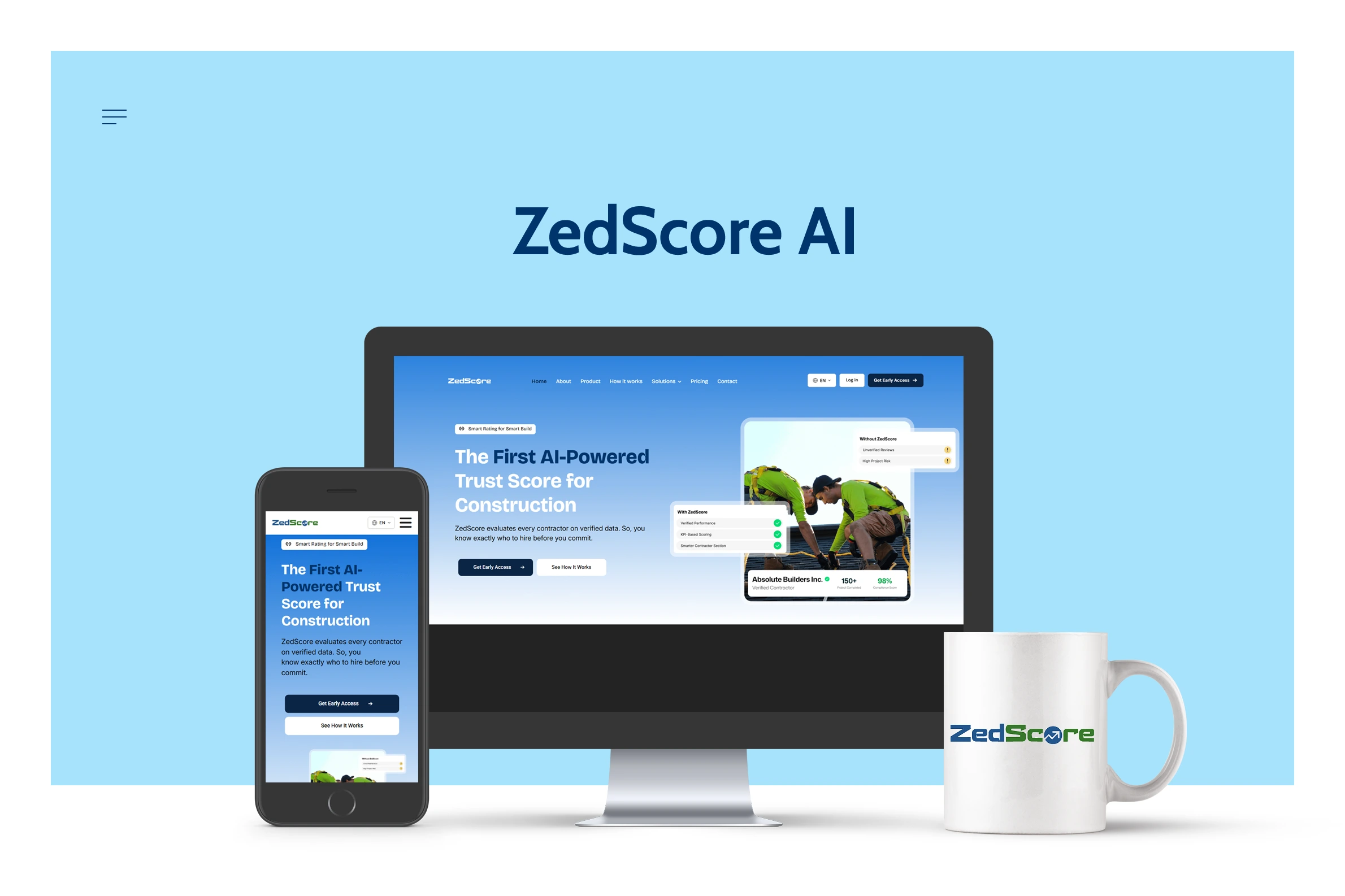 ZedScore AI (Building a Conversion-Focused AI Construction Platform Website)