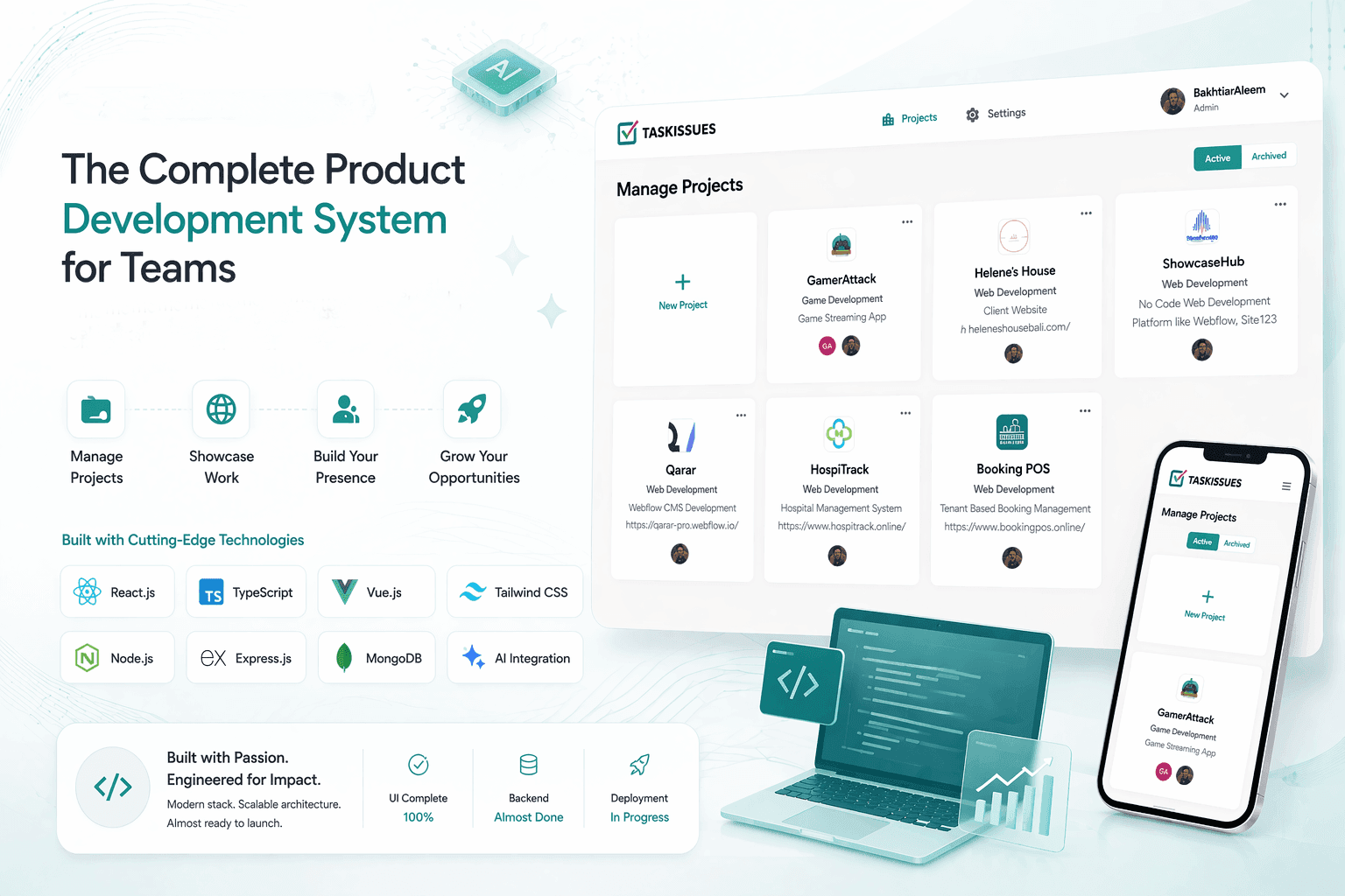 TaskIssues — Project Management Platform